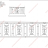Média réf. 608 (22/25): Balcons en fer forgé, style divers, modèle Médaillons divers