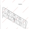 Média réf. 616 (5/5): Balcons en fer forgé, style divers, modèle Quadrillage médaillon