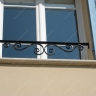 Média réf. 618 (1/8): Appuis de fenêtre en fer forgé, style traditionnel, modèle ba volutes