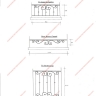 Média réf. 630 (2/9): Appuis de fenêtre en fer forgé, style traditionnel, modèle barreaux volutes 1