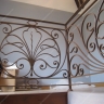 Média réf. 115 (4/5): Rampe d'escalier en fer forgé, style Classique et baroque, modèle médaillon