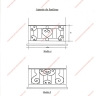 Média réf. 663 (2/2): Appuis de fenêtre en fer forgé, style traditionnel, modèle médaillon 4