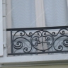 Média réf. 665 (1/1): Appuis de fenêtre en fer forgé, style traditionnel, modèle médaillon 6