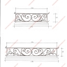 Média réf. 667 (2/5): Appuis de fenêtre en fer forgé, style traditionnel, modèle volutes 1