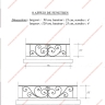 Média réf. 672 (2/2): Appuis de fenêtre en fer forgé, style traditionnel, modèle volutes 2